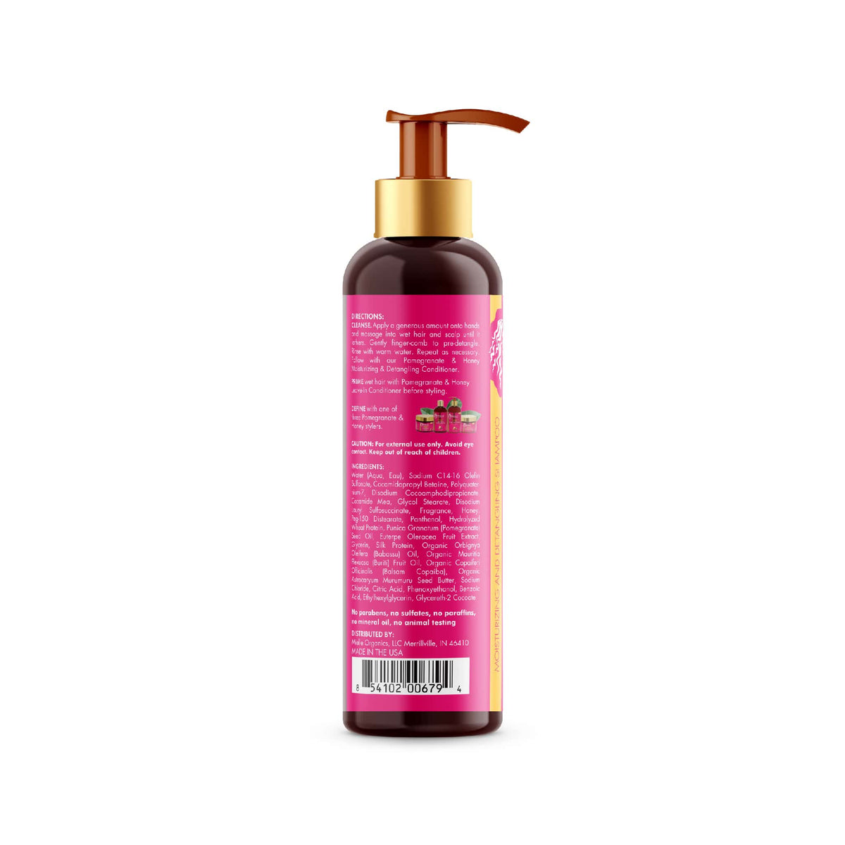 Pomegranate & Honey Shampoo - Back