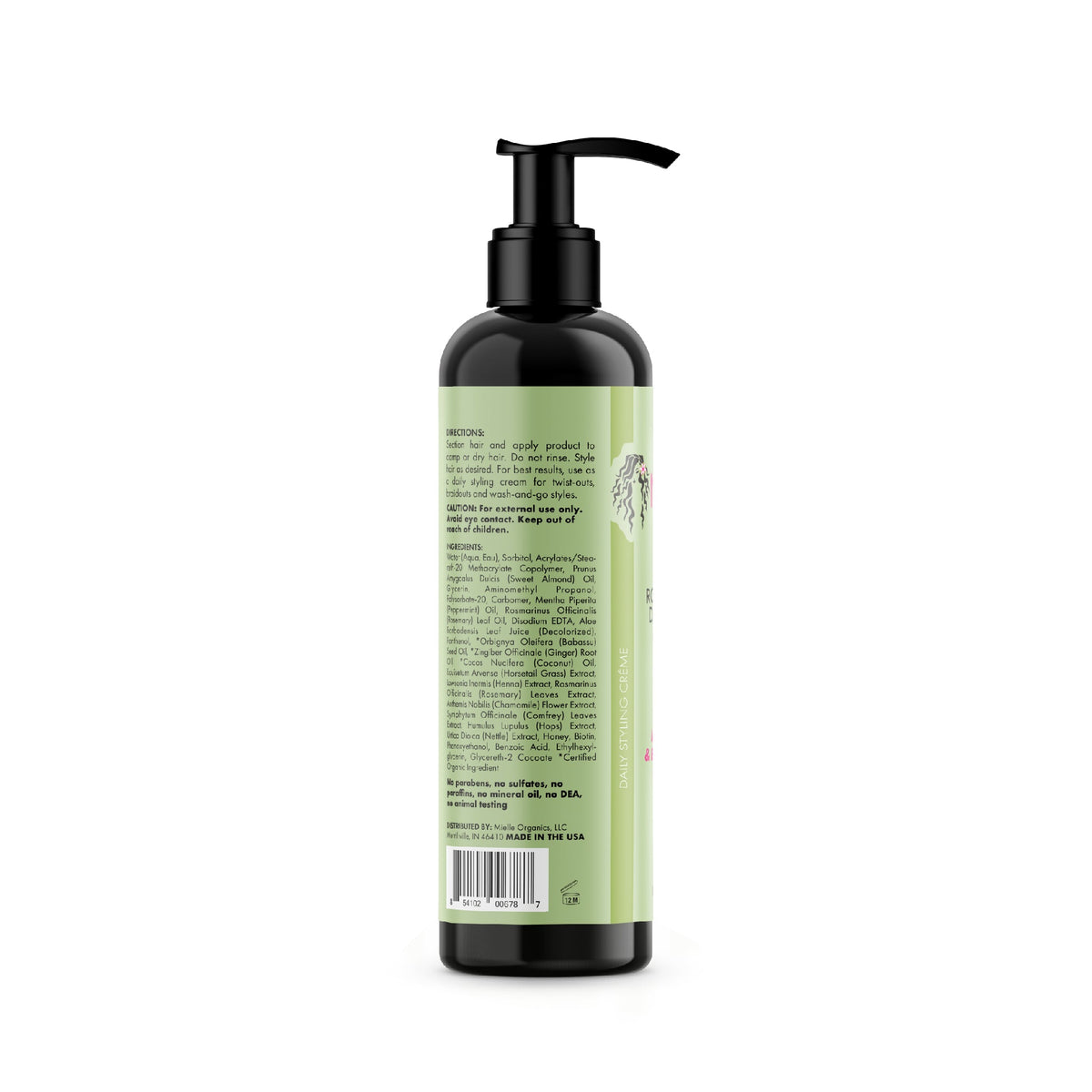 Rosemary Mint Daily Styling Creme - Back