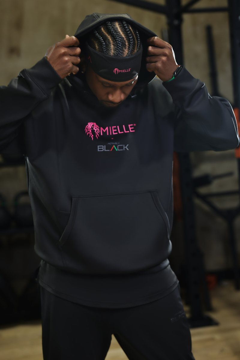 Mielle x Actively Black Hoodie