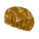 Satin gold bonnet - Front